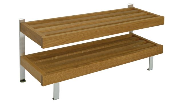 FURBO Nadja – dobbelt skohylde, gulvmodel, 60 cm. Eg