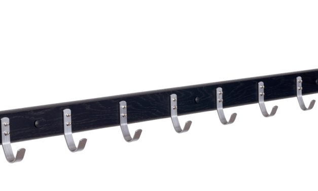 FURBO Ricky – knagerække, 120 cm. Sort