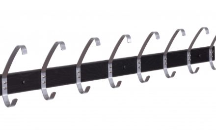 FURBO Rock – knagerække, 120 cm. Sort