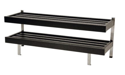 FURBO Nadja – dobbelt skohylde, gulvmodel, 50 cm. Sort