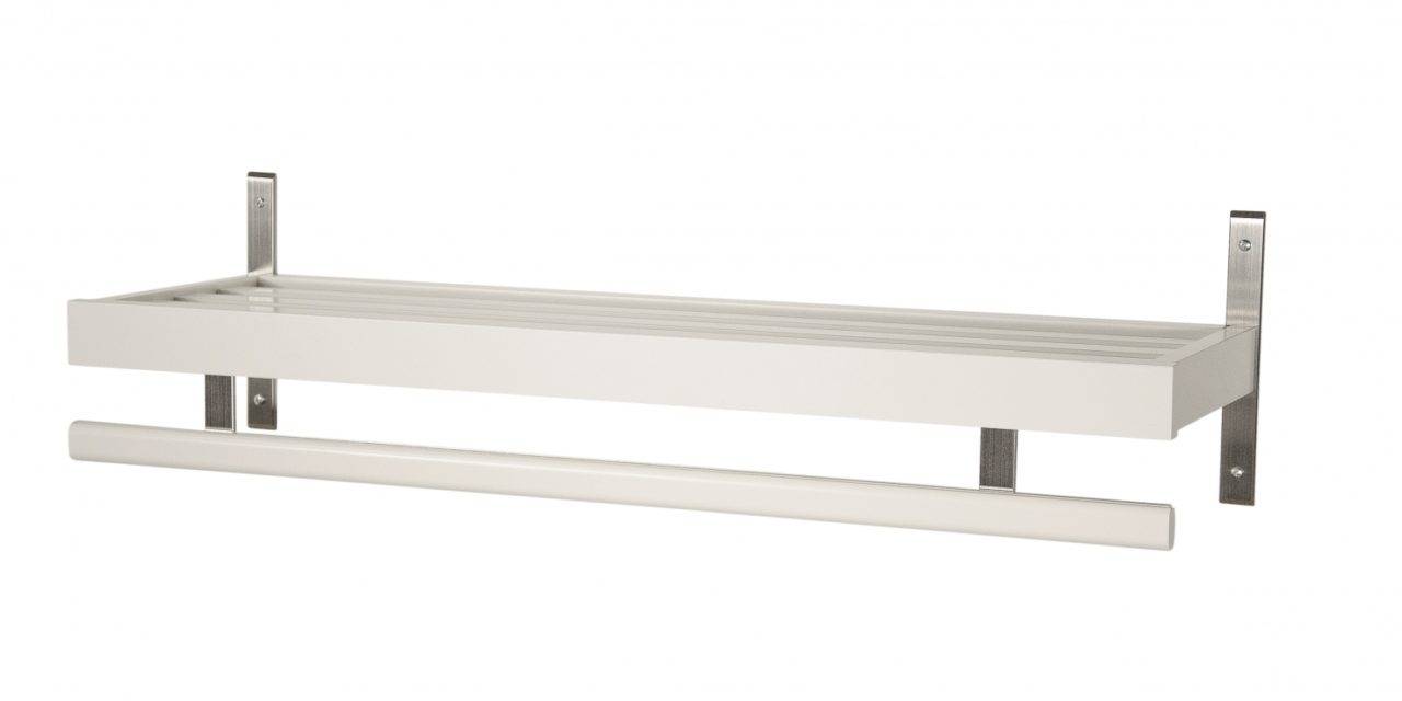 FURBO Nadja – hattehylde, 50 cm. Hvid