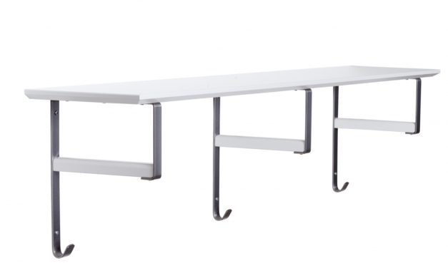 FURBO Niva – hattehylde, 138 cm. Hvid