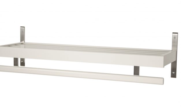 FURBO Nadja – hattehylde, 60 cm. Hvid