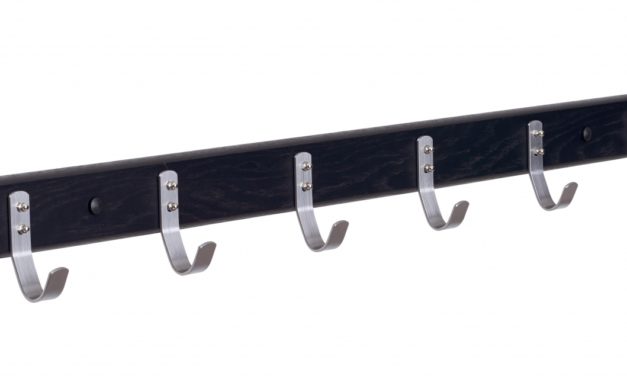 Ricky – knagerække, 88 cm. Sort
