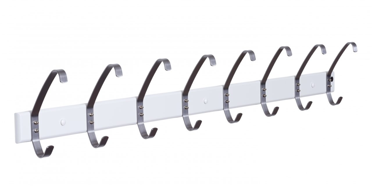 FURBO Rock – knagerække, 120 cm. Hvid