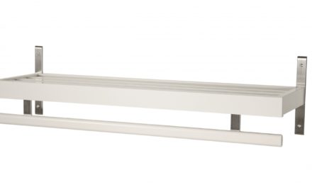 FURBO Nadja – hattehylde, 50 cm. Hvid