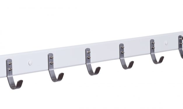 Ricky – knagerække, 88 cm. Hvid