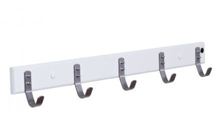 FURBO Ricky – knagerække, 72 cm. Hvid