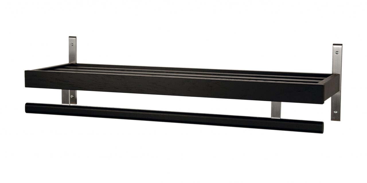 FURBO Nadja – hattehylde, 60 cm. Sort