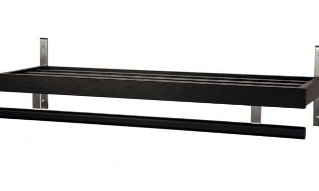 FURBO Nadja – hattehylde, 60 cm. Sort