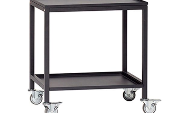 H&Uuml;BSCH Rullebord, sort metal