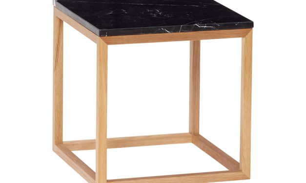 H&Uuml;BSCH Marmor bord med træstel