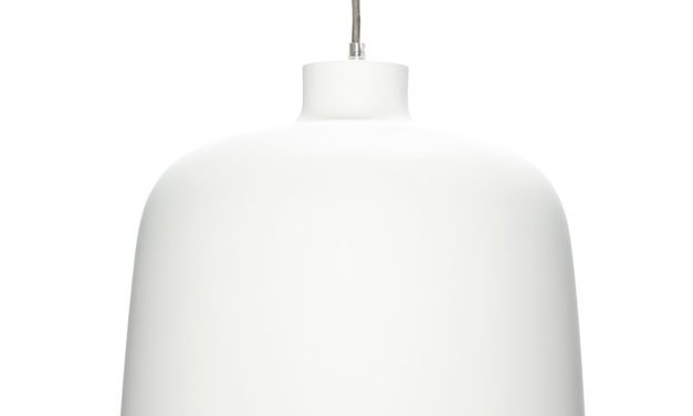 HÜBSCH Hvid aluminium lampe