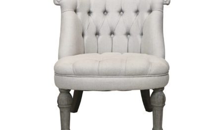 CHIC ANTIQUE Fransk Lænestol i hørstof