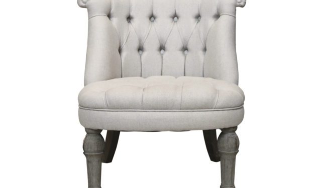 CHIC ANTIQUE Fransk Lænestol i hørstof