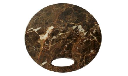 Marmor skærebræt brun.