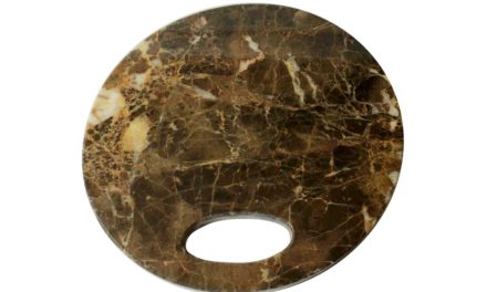 Marmor skærebræt brun.