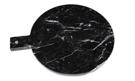 Marmor skærebræt sort,