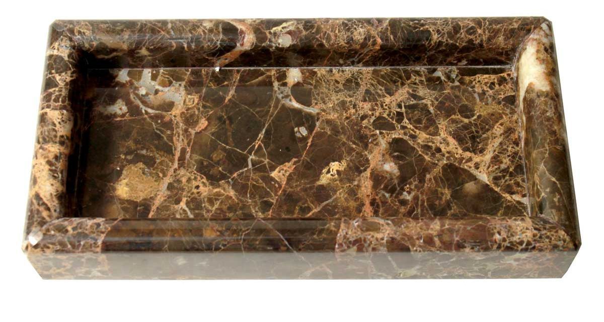 Dunos marmor fad softet kant rektangulær brun
