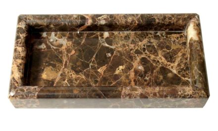 Dunos marmor fad softet kant rektangulær brun