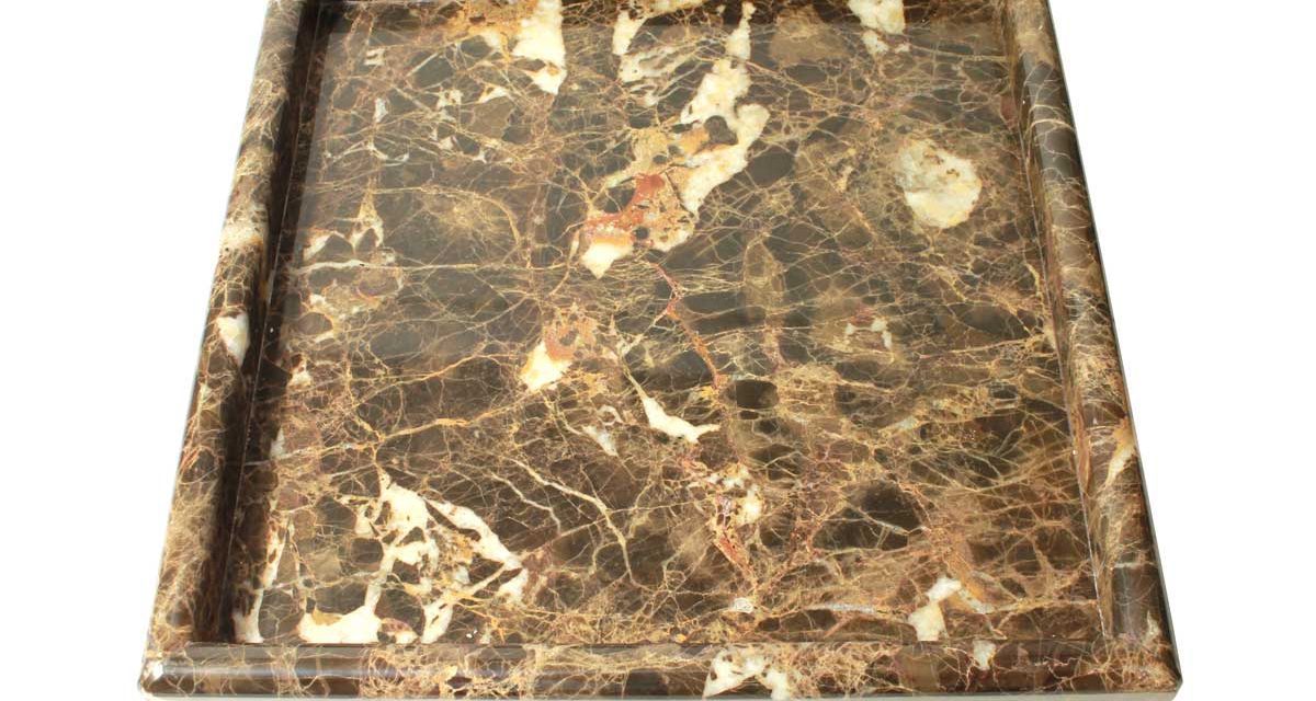 Dunos marmor fad softet kant firkantet brun