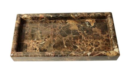 Dunos marmor fad softet kant rektangulær brun
