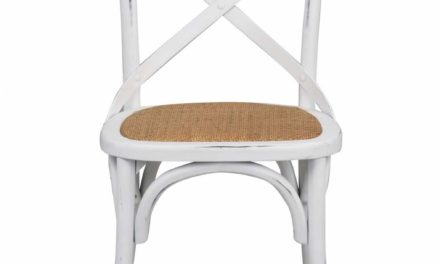 Gaston spisebordsstol – hvid vintage