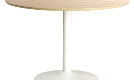 IBIZA rundt spisebord, Natur/hvid