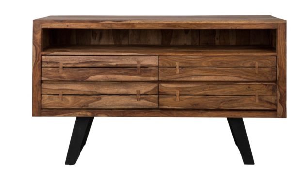 CANETT Oshawa skænk 4 skuffer – Sheeshamtræ