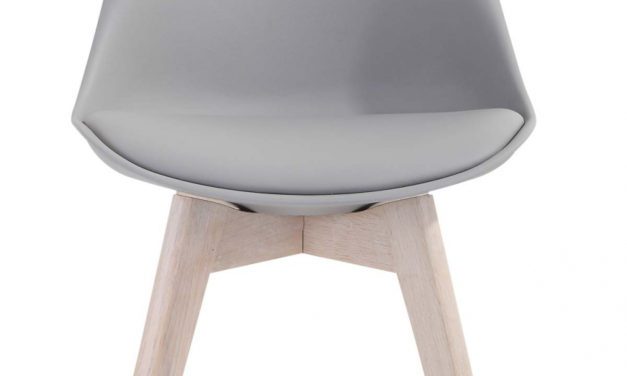 Mia spisebordsstol, grå/eg