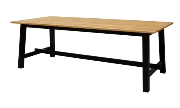 ELLI spisebord, Natur/Sort