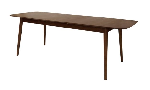 MONTREUX spisebord – valnøddefarvet, m. butterflybordplade (180×90)