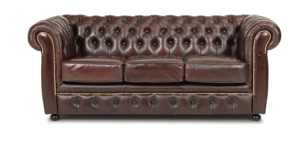 Liverpool 3 personer chesterfieldsofa – brun