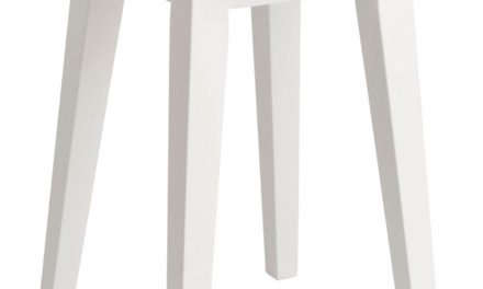 Confetti skammel – hvidt birk