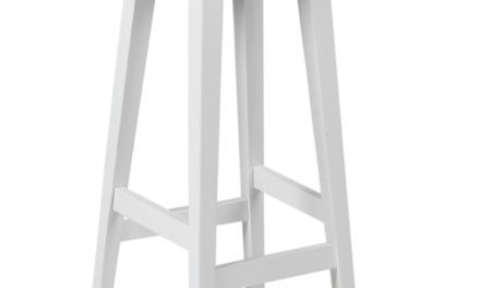 Confetti barstol – hvidlakeret birk