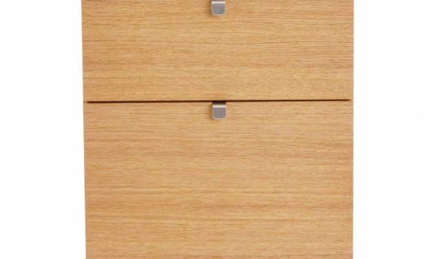 Confetti kommode – olieret eg, smal m. 5 skuffer