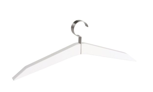 Confetti tøjbøjle – hvid birk