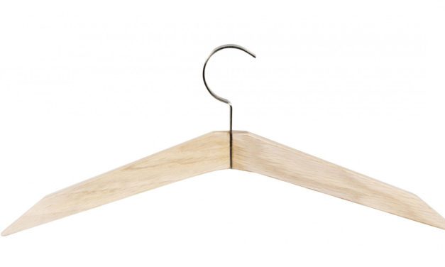 Confetti tøjbøjle – hvidpigmenteret eg