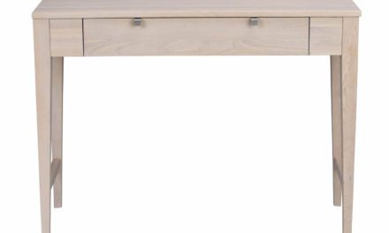 Confetti konsolbord – hvidpigmenteret eg, m. skuffe