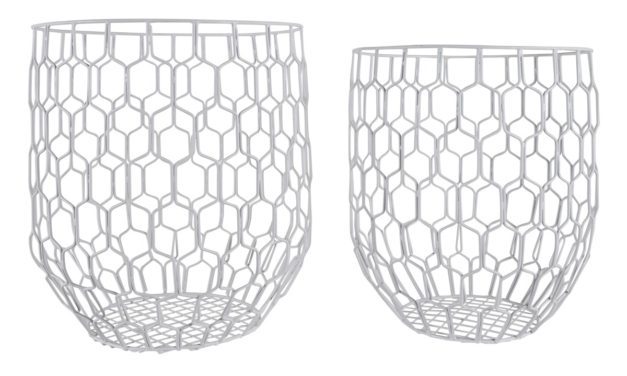 CANETT Oscar kurv – Hvid (sæt &aacute; 2 stk)