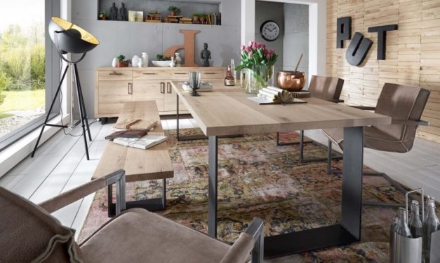 BODAHL Woodstock plankebord – lige kant, m. udtræk 180 x 100 cm U-ben