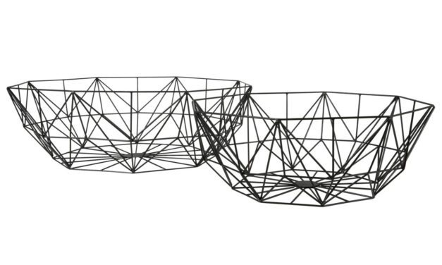 CANETT Oscar kurv – Sort (sæt &aacute; 2 stk)