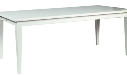 Koster spisebord – hvid m. udtræk (200×100)