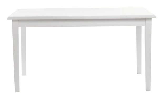 Koster spisebord – hvid m. udtræk (140×100)