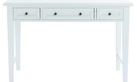 Koster skrivebord – hvid m. 3 skuffer