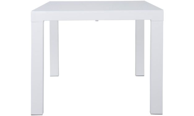 CANETT Lissabon spisebord – hvid, incl. tillægsplade