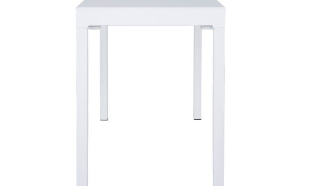 CANETT Lissabon spisebord – hvid, incl. tillægsplade