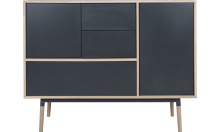 CANETT Milton dækketøjsskab 3 låger 2 skuffer