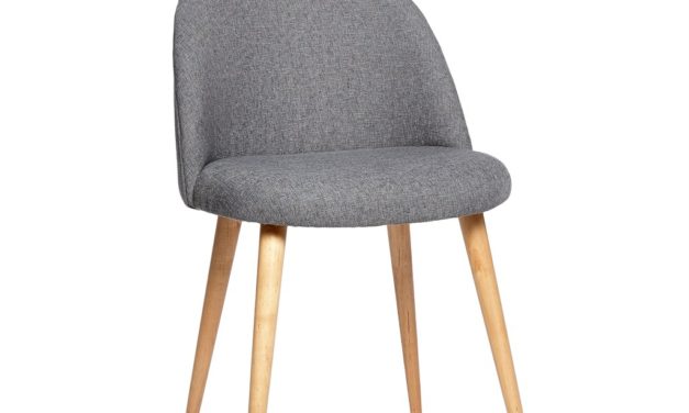 H&Uuml;BSCH Grå stol m/træben