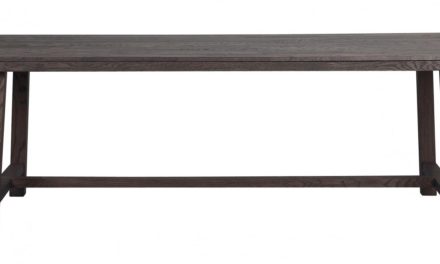 Brooklyn spisebord – røget eg m. udtræk (220×95)